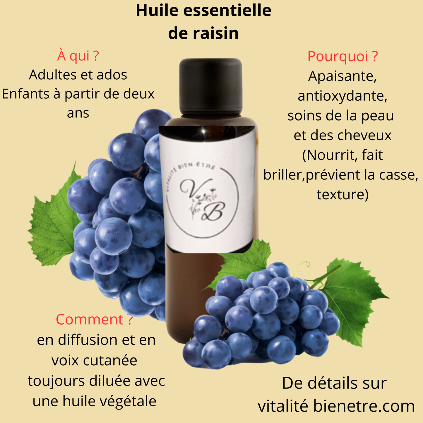Huile essentielle de Raisin