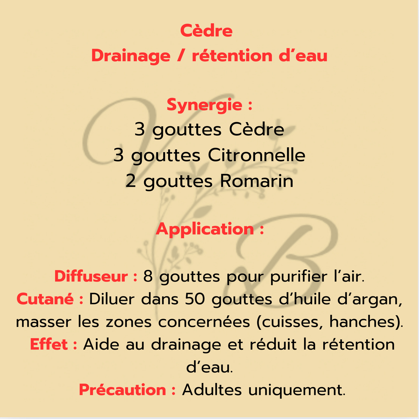 Huile essentielle de Cèdre