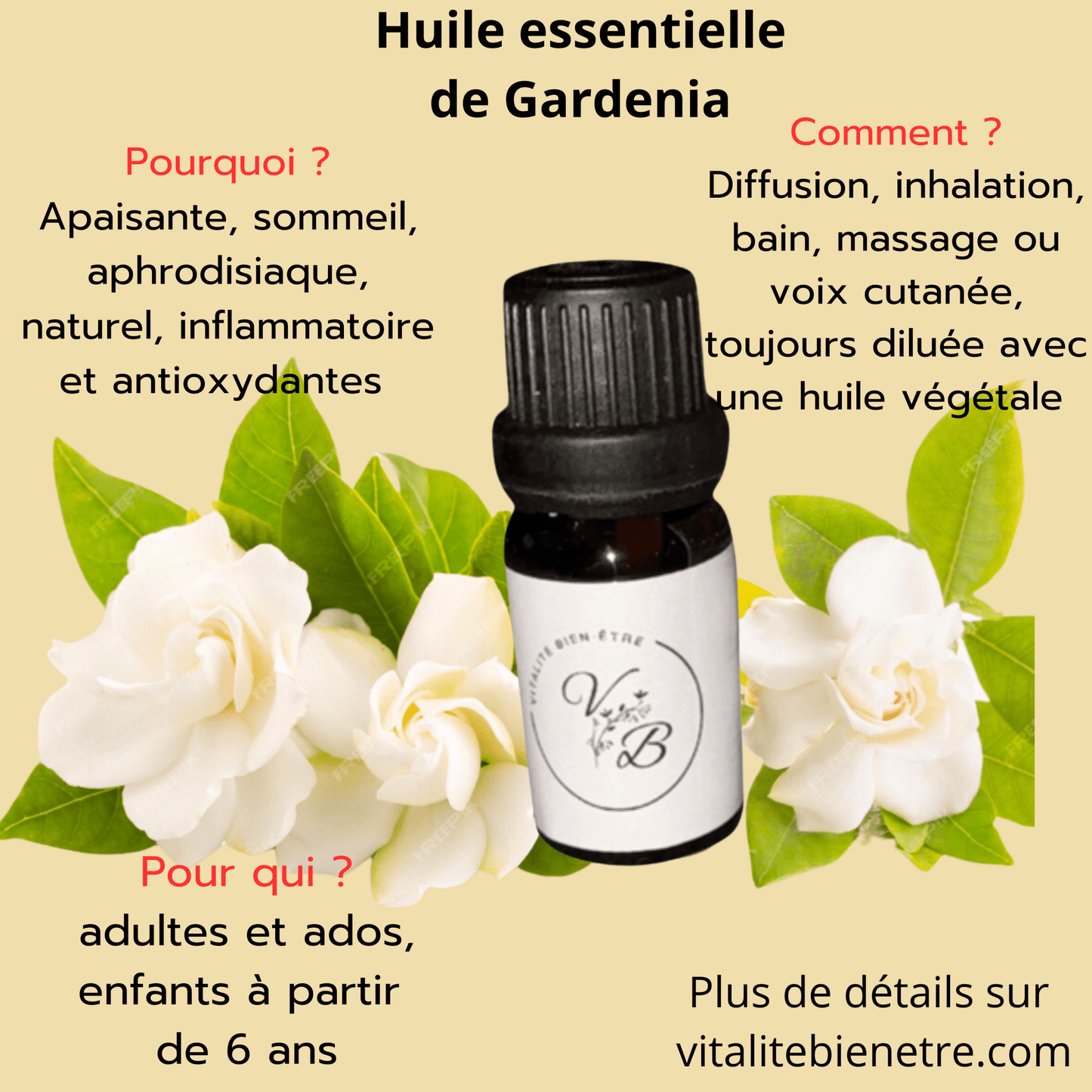 Huile essentielle de gardénia