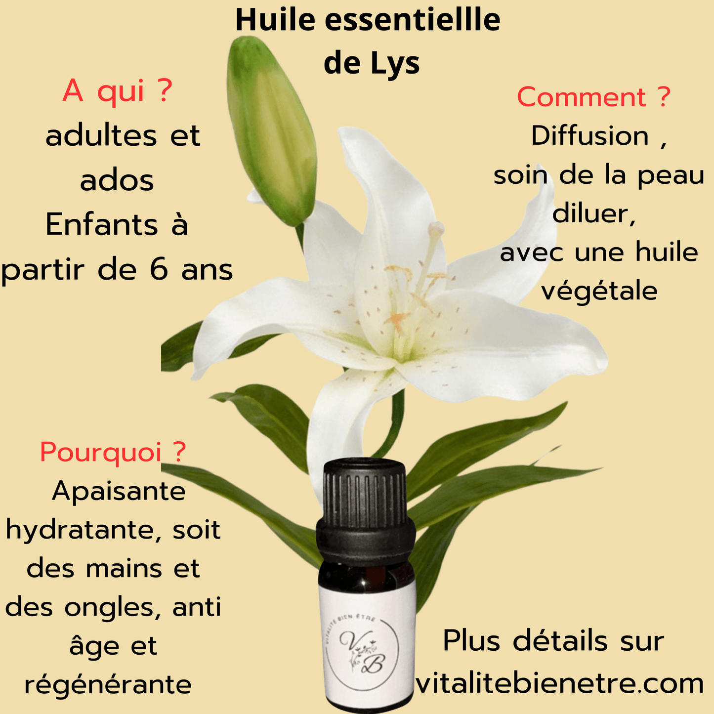 Huile essentielle de LYS