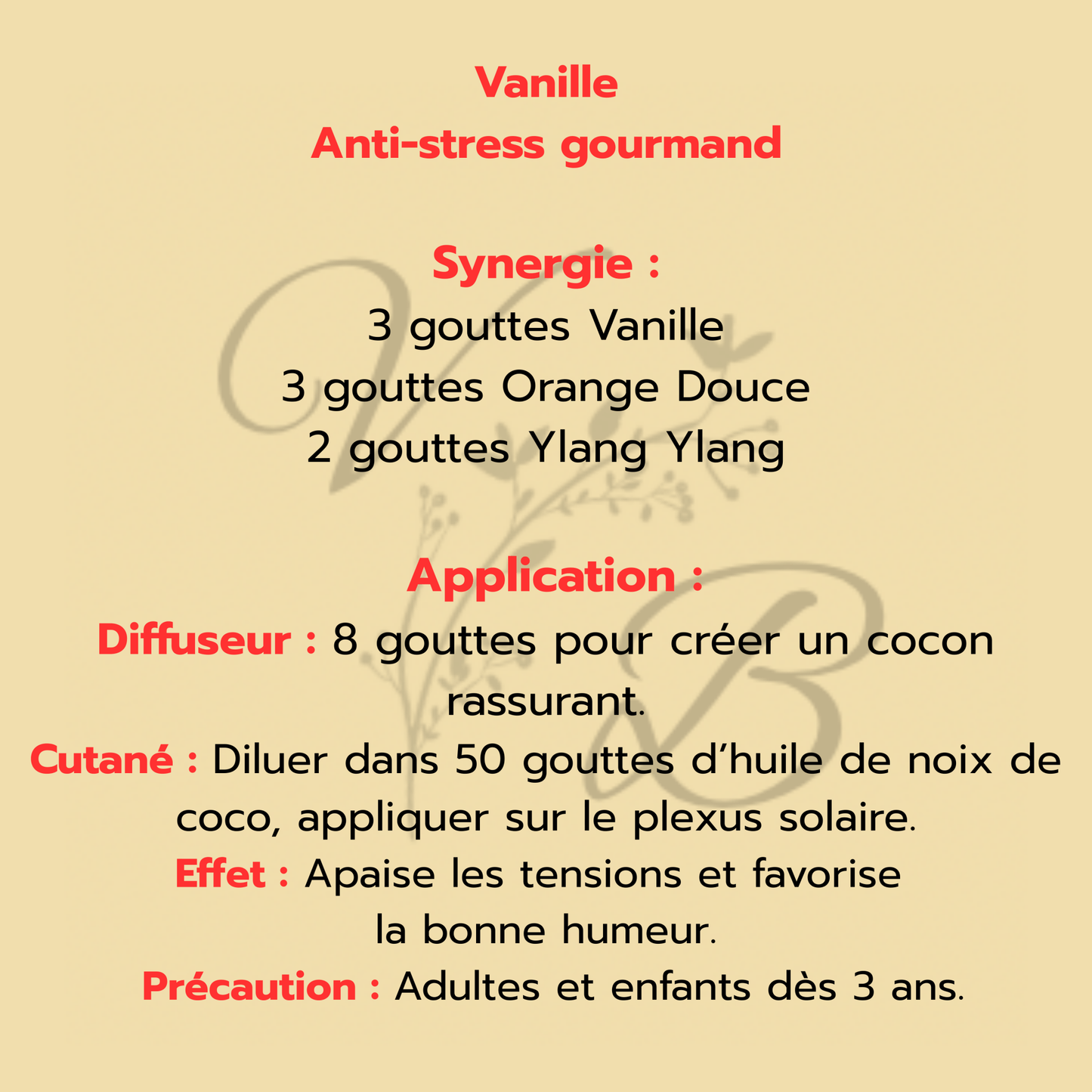 Huile essentielle de Vanille