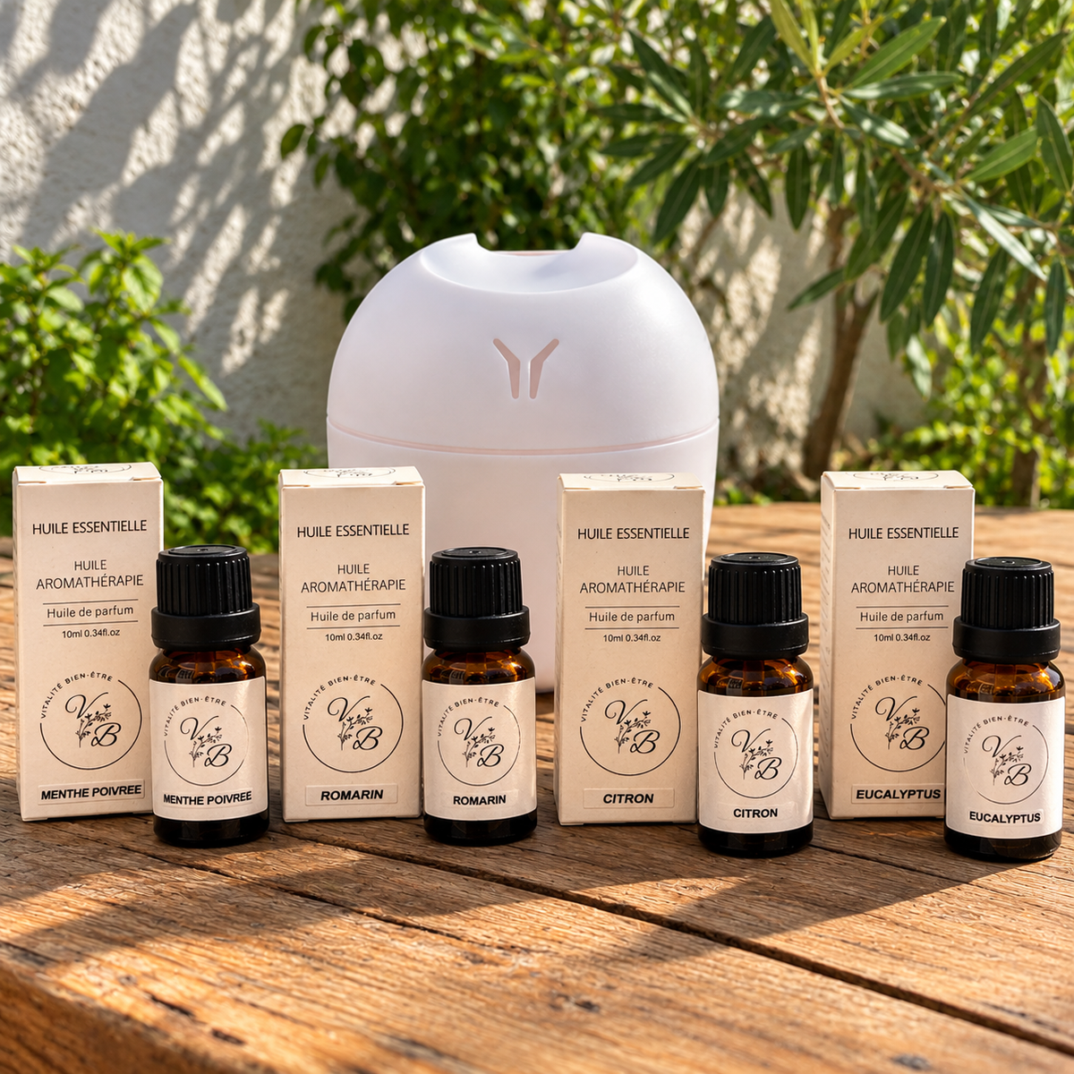 Box 4 Ambiances Vitalité bien-être : 4 parfums d'intérieur et diffuseur