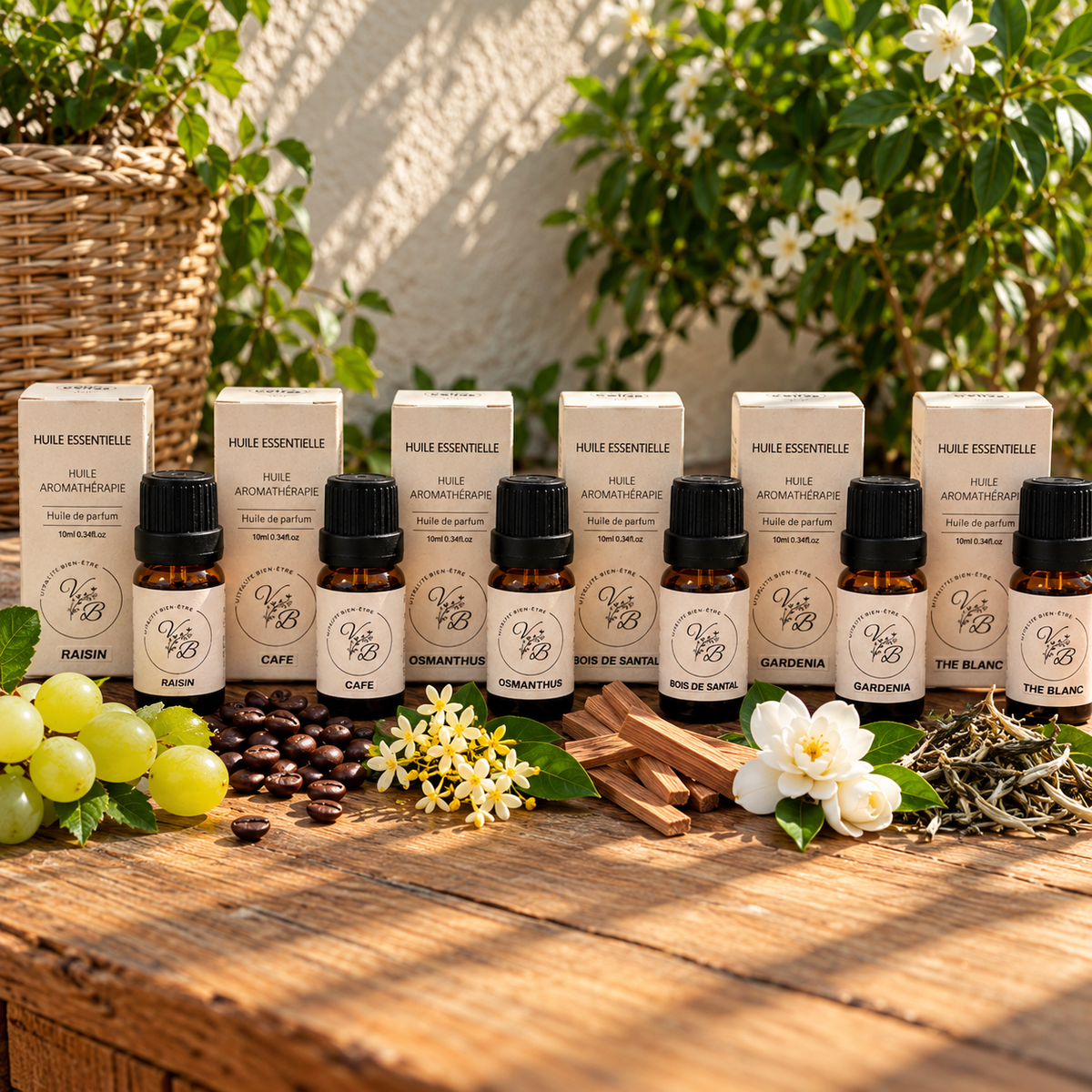 Box Découverte d'automne Vitalité bien-être : 6 huiles parfumées de saison