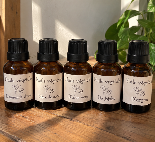 Box Peau & cheveux.  5 huiles végétales à tester