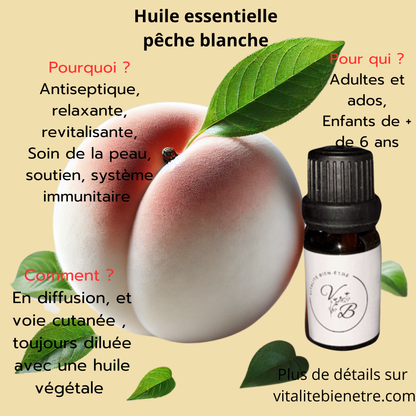 Huile essentielle de pêche blanche
