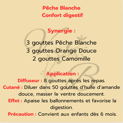 Huile essentielle de pêche blanche