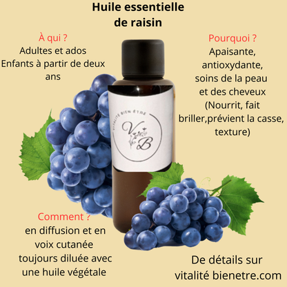 Huile essentielle de Raisin