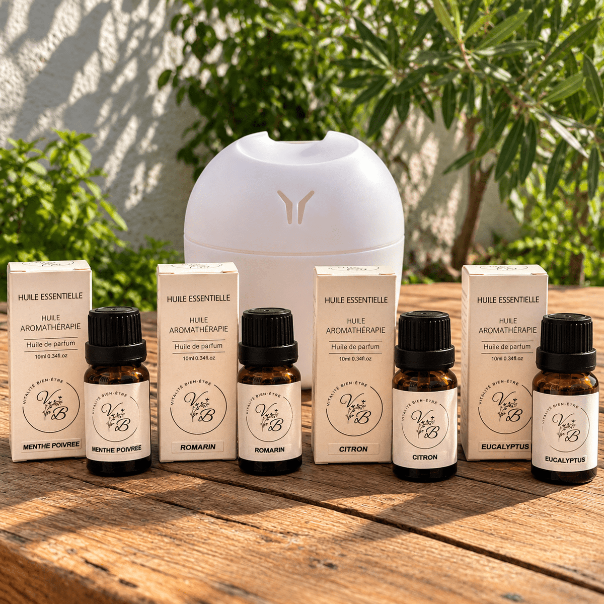 Box 4 Ambiances Vitalité bien-être : 4 parfums d'intérieur et diffuseur