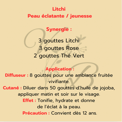 Huile essentielle de litchi