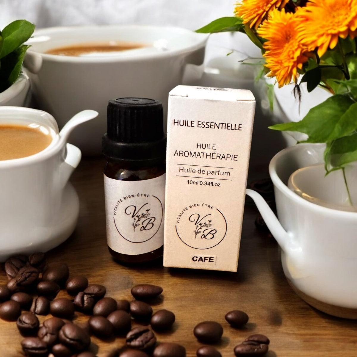 Flacon d'huile essentielle de café 10 ml – Vitalité bien-être