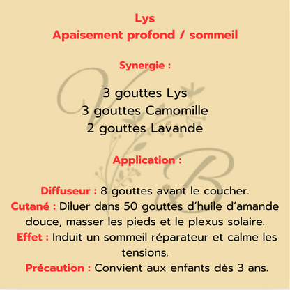 Huile essentielle de LYS
