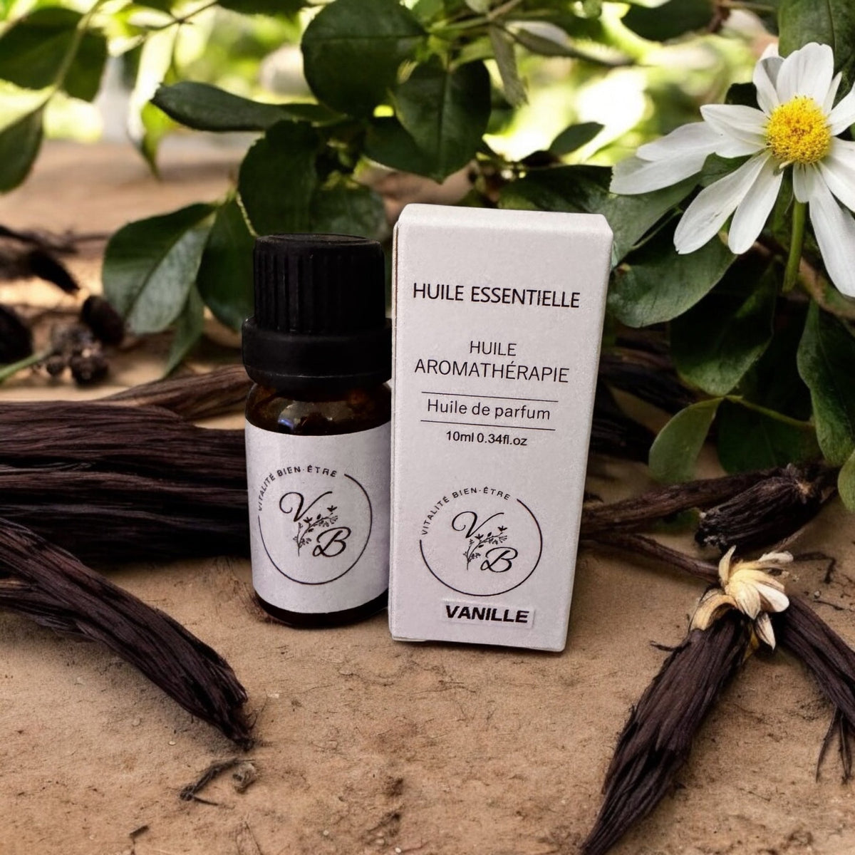 Flacon d'huile essentielle de vanille 10 ml – Vitalité bien-être