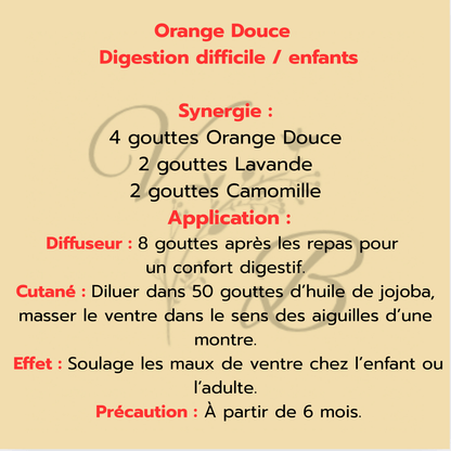 Huile essentielle d’orange douce