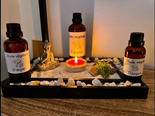 Huile Végétale d’Argan             Soin Nourrissant Peau & Cheveux
