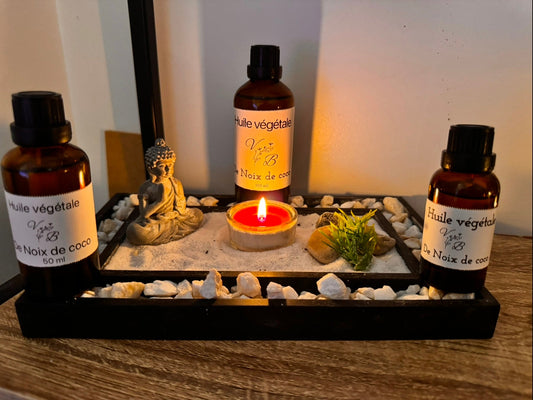 Huile végétale de coco pure – Soin naturel peau, cheveux & bien-être